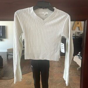 BP cropped , ribbed sweater